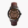 FOSSIL TOWNSMAN AUTOMATIC DARK BROWN LEATHER