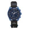 OMEGA SWATCH MOONSWATCH BLACK (BLUE DIAL)