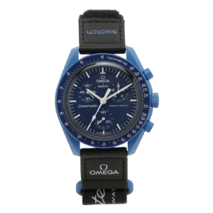 OMEGA SWATCH MOONSWATCH BLACK (BLUE DIAL)