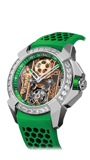 JACOB & CO – CR7 STAINLESS STEEL – GREEN DIAMOND