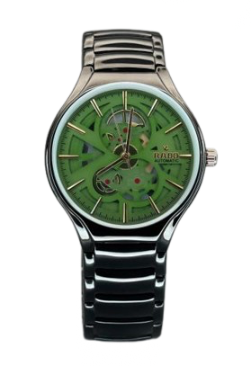 RADO TRUE ROUND AUTOMATIC OPEN HEART – BLACK GREEN
