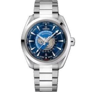 OMEGA SEAMASTER AQUA TERRA SILVER (BLUE DIAL) WORLD