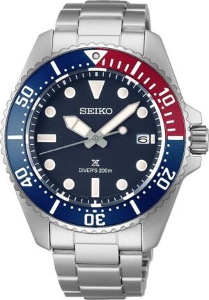 SEIKO PROSPEX SOLAR DIVER (BLUE-RED-BLUE)
