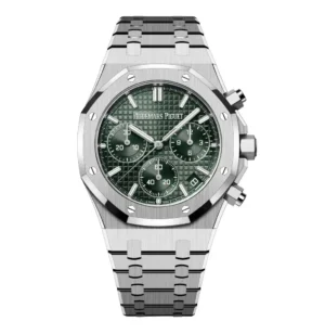 AUDEMARS PIGUET ROYAL OAK CHRONOGRAPH SILVER (GREEN DIAL)